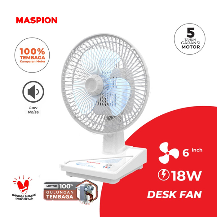 Maspion Desk Fan [6 inch] - F15DA